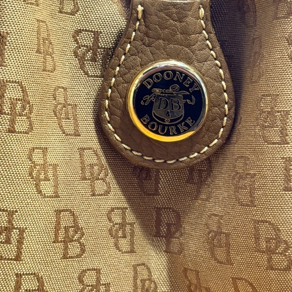 Dooney & Bourke Vintage Signature Monogram Satchel - Picture 5 of 15